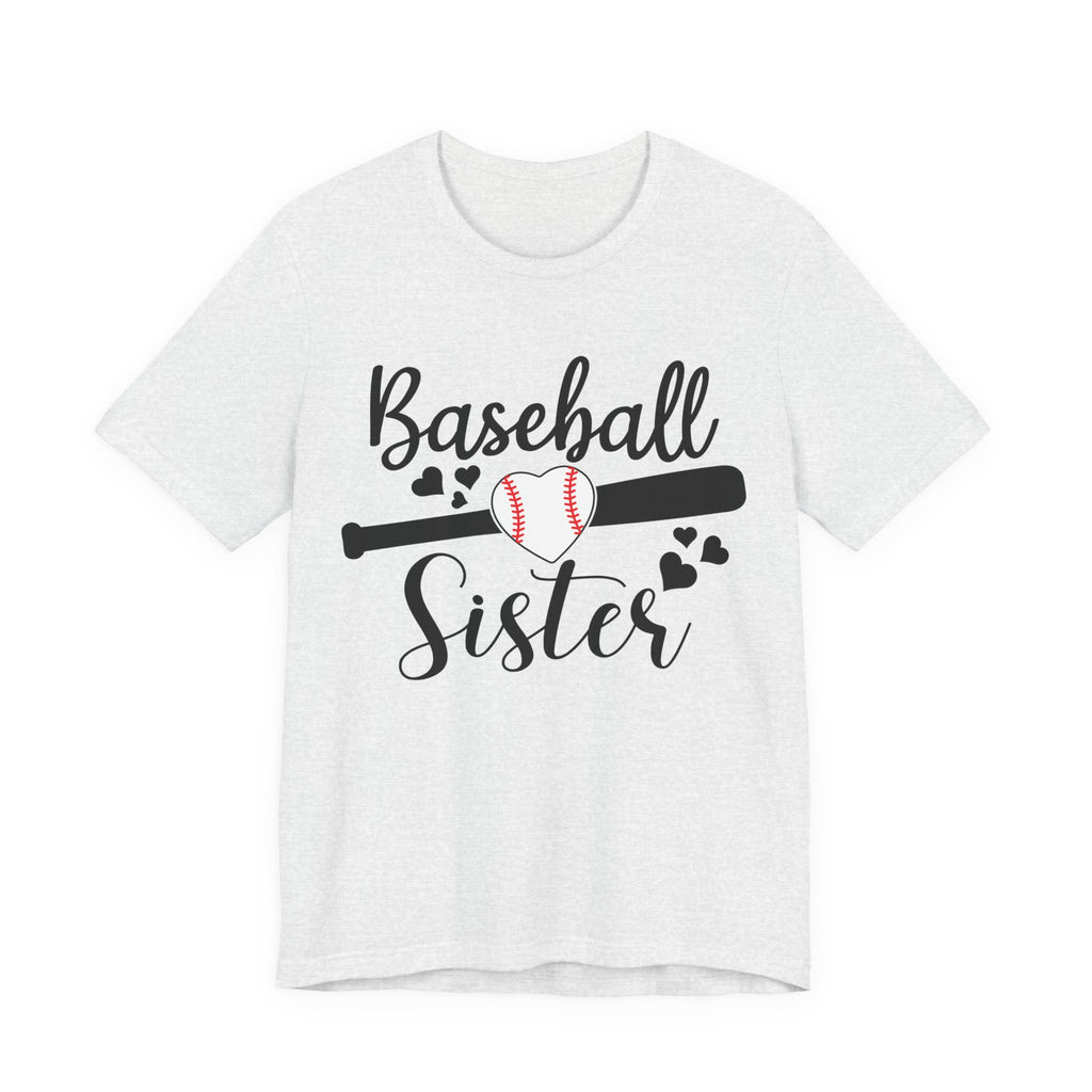 Baseball Lover Shirt Cute Baseball Sister T-Shirt Unisex