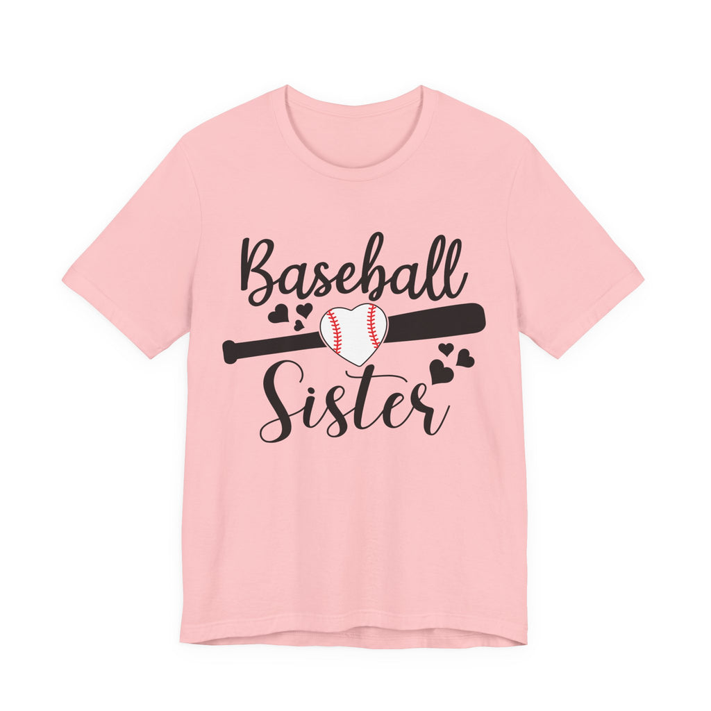 Baseball Lover Shirt Cute Baseball Sister T-Shirt Unisex