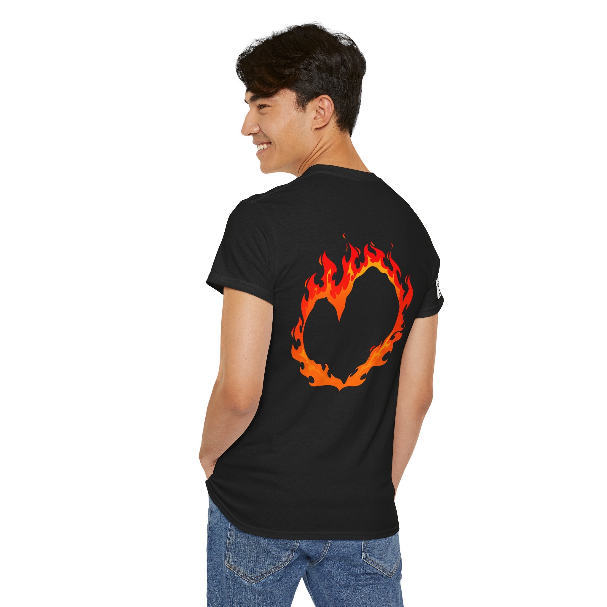 Fire Heart Love Burning Twin Flame T-Shirt - Fire Love Heart Flame of Love Tee
