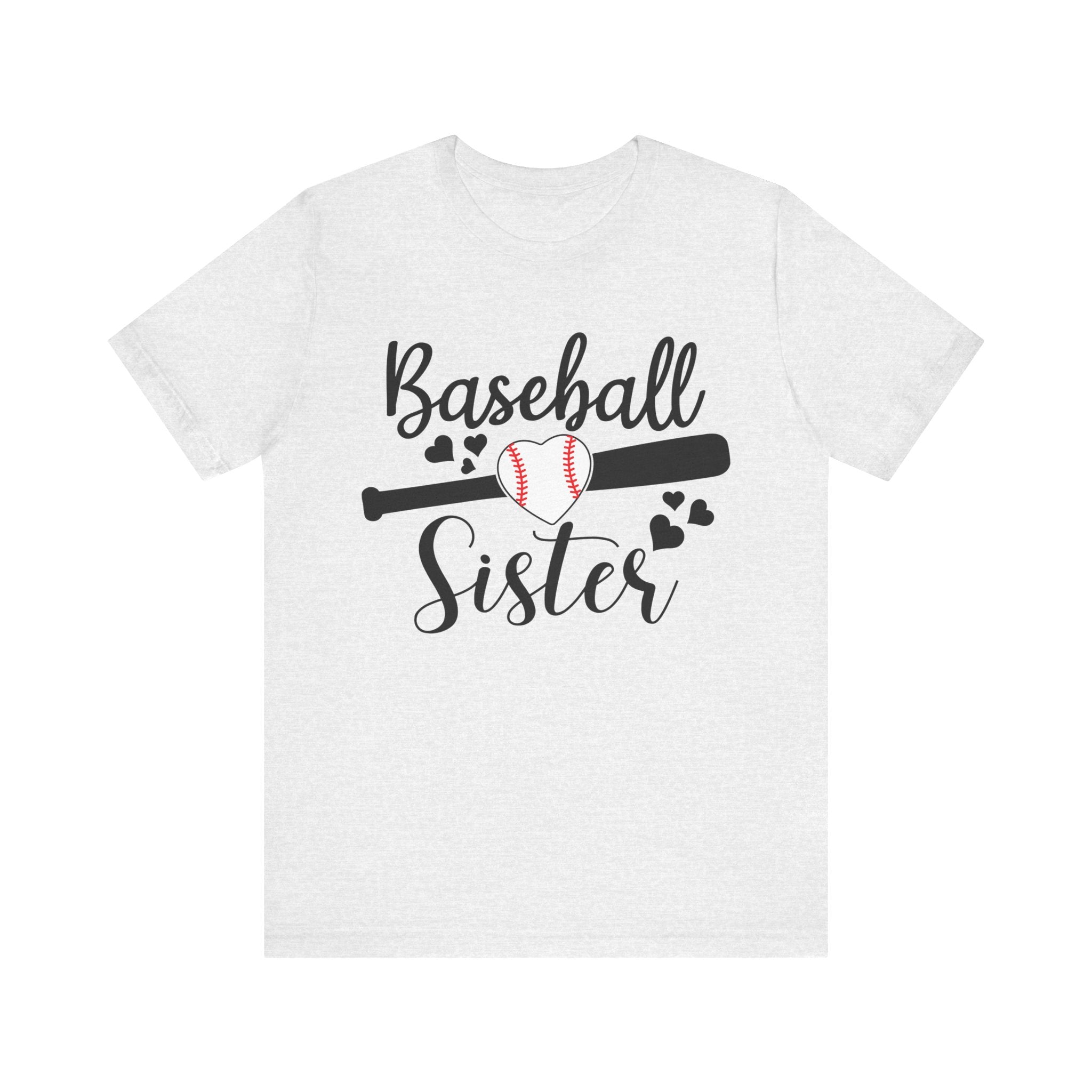Baseball Lover Shirt Cute Baseball Sister T-Shirt Unisex