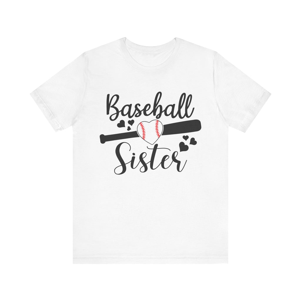 Baseball Lover Shirt Cute Baseball Sister T-Shirt Unisex