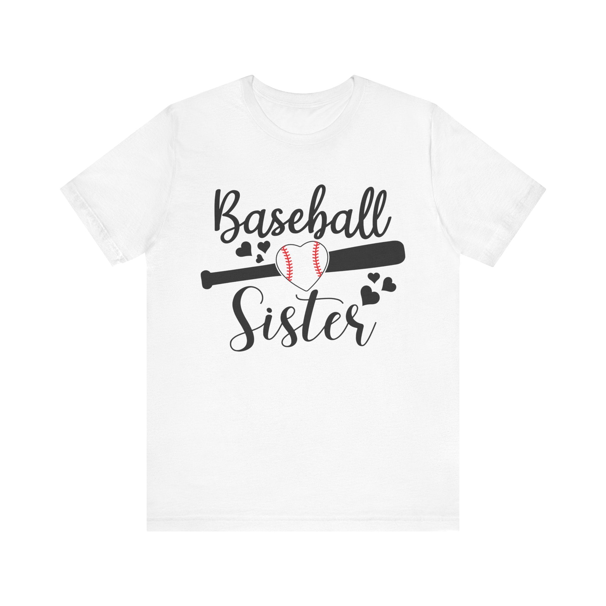 Baseball Lover Shirt Cute Baseball Sister T-Shirt Unisex