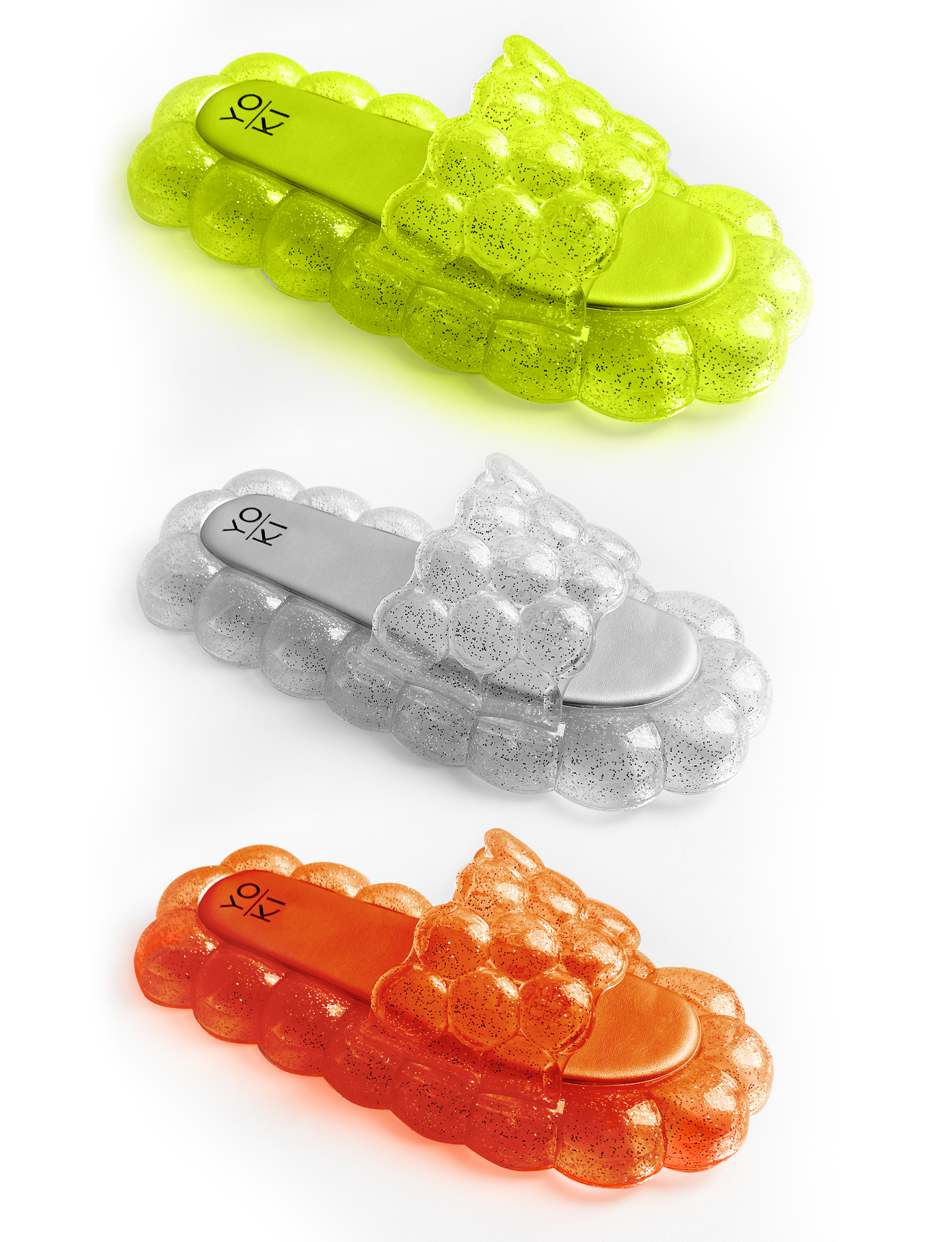 ADULT NEON LIME BUBBLE SLIDES-3